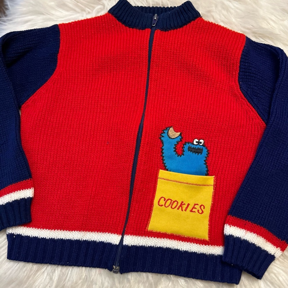 COOKIE MONSTER Vintage Knit Cardigan
